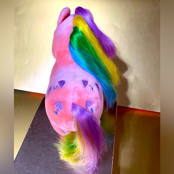 MY LITTLE PONY G1 VTG 1984 ORIGINAL HASBRO SOFTIES PARASOL RAINBOW PONY PLUSH - Picture 4 of 13